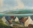 IRISH COTTAGES, DONEGAL by Anne Tallentire at Ross's Online Art Auctions