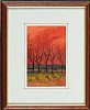 TREES AGAINST THE SUNSET by Robert T. Killen RUA at Ross's Online Art Auctions