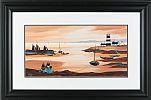 LIGHTHOUSE POINT AT DAYBREAK by J.P. Rooney at Ross's Online Art Auctions