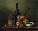 KITCHEN STILL LIFE by Brian Davies at Ross's Online Art Auctions
