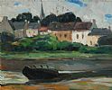 OLD BOAT, DONEGAL TOWN by James Humbert Craig RHA RUA at Ross's Online Art Auctions