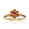 14CT GOLD RUBY RING at Ross's Online Art Auctions