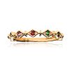 9CT GOLD MULTI-GEMSTONE RING at Ross's Online Art Auctions