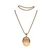GOLD PLATED LOCKET & CHAIN at Ross's Online Art Auctions