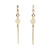 14CT GOLD CYRSTAL EARRINGS at Ross's Online Art Auctions