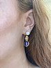 BLUE STONE COSTUME EARRINGS at Ross's Online Art Auctions