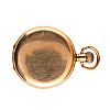 GOLD PLATED HUNTER POCKET WATCH at Ross's Online Art Auctions