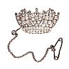 SILVER-TONE CUBIC ZIRCONIA CROWN at Ross's Online Art Auctions