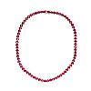 STERLING SILVER SIMULATED RUBY NECKLACE at Ross's Online Art Auctions
