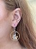 GOLD & PLATINUM ON STERLING SILVER EARRINGS at Ross's Online Art Auctions