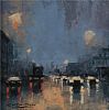 AFTER THE RAIN , QUEENS ROAD by Colin H. Davidson at Ross's Online Art Auctions