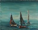 THREE SAILING BOATS by Gary Devon RUA at Ross's Online Art Auctions