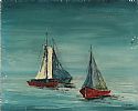 TWO SAILING BOATS by Gary Devon RUA at Ross's Online Art Auctions