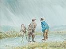 A CHAT IN THE GLENS by John Ginn at Ross's Online Art Auctions