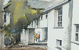 WHITE WASHED BUILDINGS by Chris Dearden RUA at Ross's Online Art Auctions