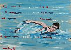 THE SWIMMER by Marie Carroll at Ross's Online Art Auctions