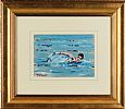 THE SWIMMER by Marie Carroll at Ross's Online Art Auctions
