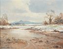 WINTER EVENING STRANGFORD LOUGH, COUNTY DOWN by Maurice Canning Wilks ARHA RUA at Ross's Online Art Auctions