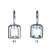 18CT WHITE GOLD AQUAMARINE EARRINGS at Ross's Online Art Auctions