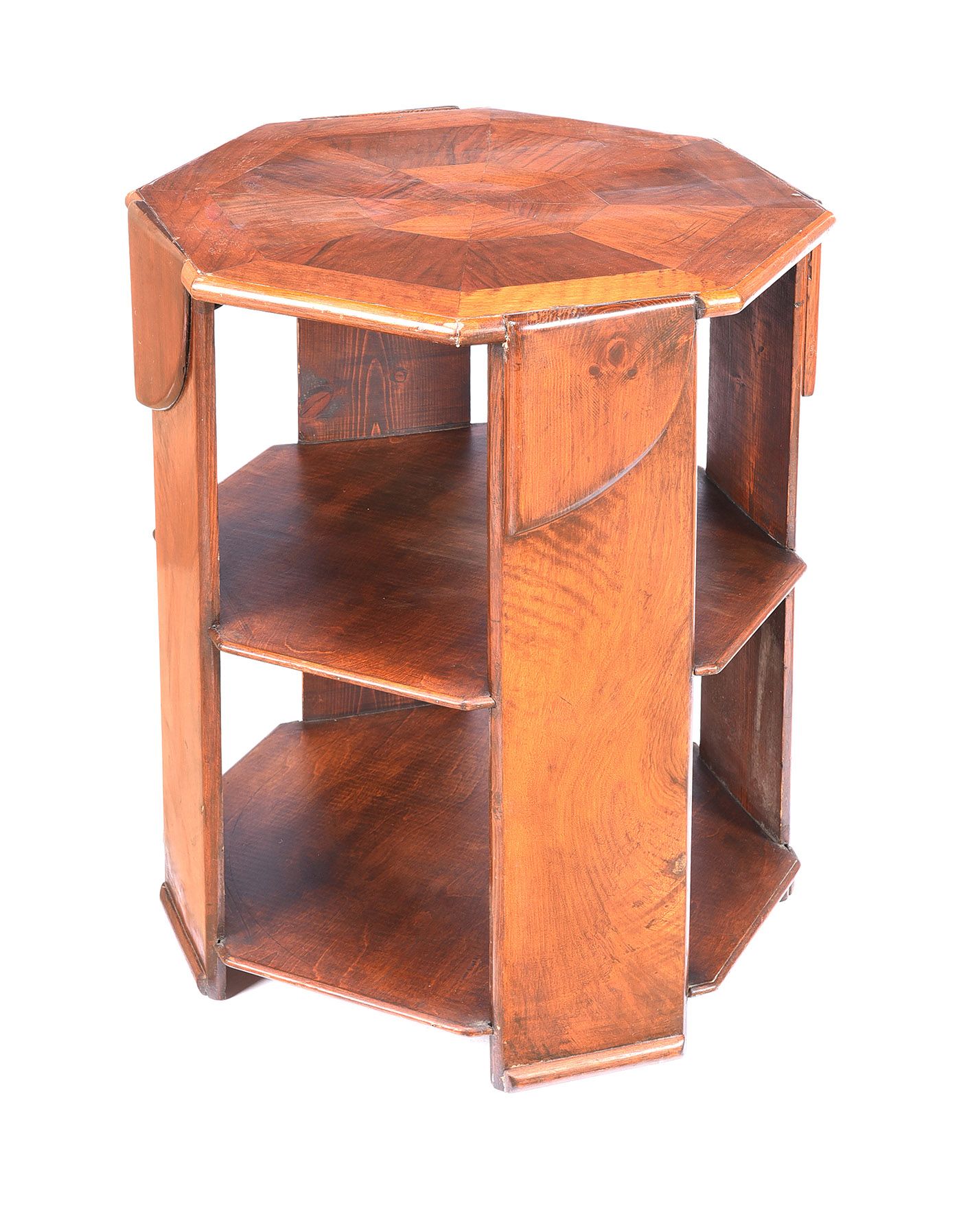 ART DECO WALNUT LAMP TABLE at Ross's Online Art Auctions