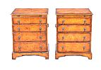 FINE PAIR OF GEORGIAN STYLE BACHELOR'S CHESTS at Ross's Online Art Auctions