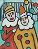 CIRCUS CLOWNS by Markey Robinson at Ross's Online Art Auctions