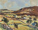 FARM HOUSES IN THE GLENS by Desmond Turner RUA at Ross's Online Art Auctions