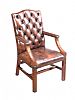 GAINSBOROUGH STYLE LEATHER DESK CHAIR at Ross's Online Art Auctions