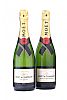 TWO BOTTLES OF MOET & CHANDON CHAMPAGNE at Ross's Online Art Auctions