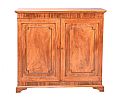 GEORGIAN MAHOGANY TWO DOOR SIDE CABINET at Ross's Online Art Auctions