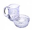 WATERFORD CRYSTAL CREAM JUG & SUGAR BOWL at Ross's Online Art Auctions