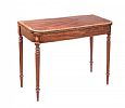 REGENCY INLAID MAHOGANY TURN OVER LEAF TEA TABLE at Ross's Online Art Auctions