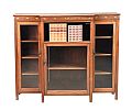 ARTS & CRAFTS MAHOGANY BREAKFRONT BOOKCASE at Ross's Online Art Auctions