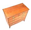 GEORGIAN INLAID MAHOGANY CHEST OF DRAWERS at Ross's Online Art Auctions