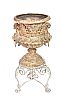 ORNATE RESIN URN ON STAND at Ross's Online Art Auctions