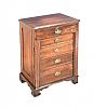 OAK WELLINGTON CHEST OF DRAWERS at Ross's Online Art Auctions