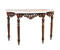 MARBLE TOP CONSOLE TABLE at Ross's Online Art Auctions