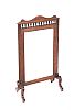 EDWARDIAN INLAID MAHOGANY FIRE SCREEN at Ross's Online Art Auctions