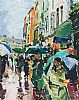 GRAFTON STREET, DUBLIN by Stephen Cullen at Ross's Online Art Auctions