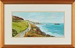 OUT FOR A STROLL BY THE COAST by M. Williamson at Ross's Online Art Auctions