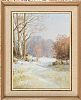 SNOW AT BELFAST CASTLE GROUNDS by Maurice Canning Wilks ARHA RUA at Ross's Online Art Auctions