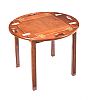 MAHOGANY CAMPAIGN STYLE LAMP TABLE at Ross's Online Art Auctions