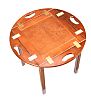 MAHOGANY CAMPAIGN STYLE LAMP TABLE at Ross's Online Art Auctions
