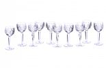 SET OF TEN WATERFORD CRYSTAL HOCK GLASSES at Ross's Online Art Auctions