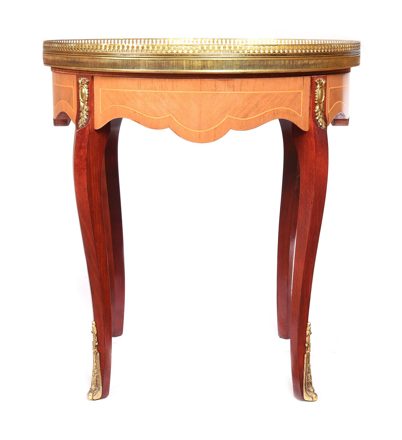 FRENCH STYLE MARBLE TOP LAMP TABLE at Ross's Online Art Auctions