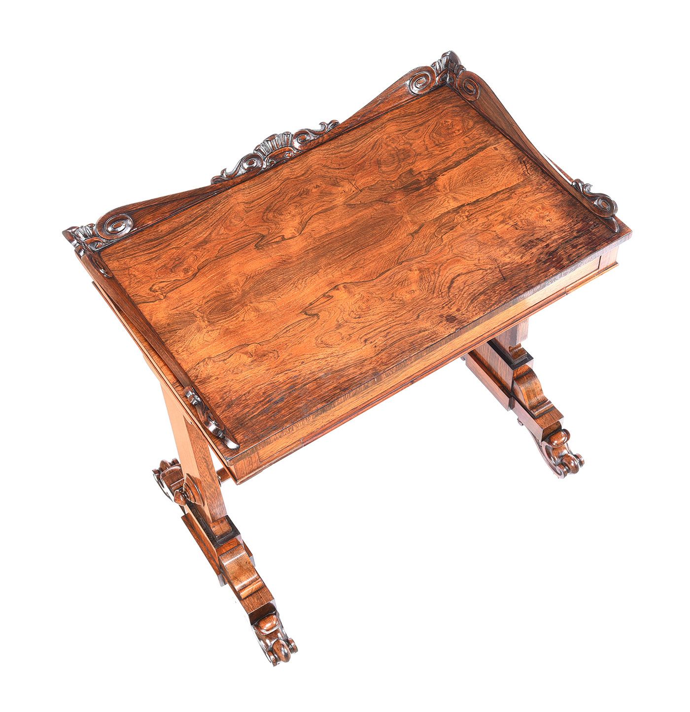 FINE WILLIAM IV ROSEWOOD SIDE TABLE at Ross's Online Art Auctions