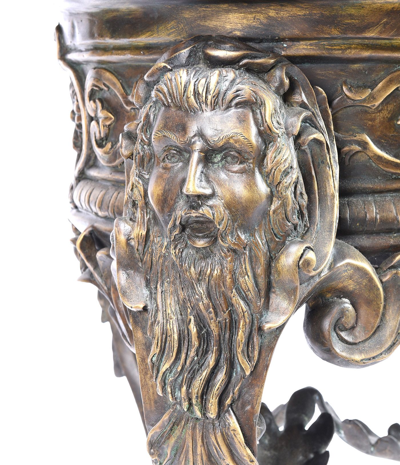 FINE PAIR OF LARGE BRONZE URNS at Ross's Online Art Auctions