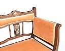 EDWARDIAN INLAID MAHOGANY SETTEE at Ross's Online Art Auctions