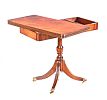 FEATHERED MAHOGANY TURN OVER LEAF CARD TABLE at Ross's Online Art Auctions