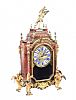 LATE NINETEENTH CENTURY BRASS & BOULLE MANTLE CLOCK at Ross's Online Art Auctions